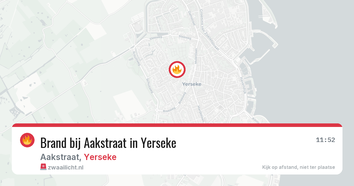 Brand bij Aakstraat in Yerseke — 26 mrt 2026
