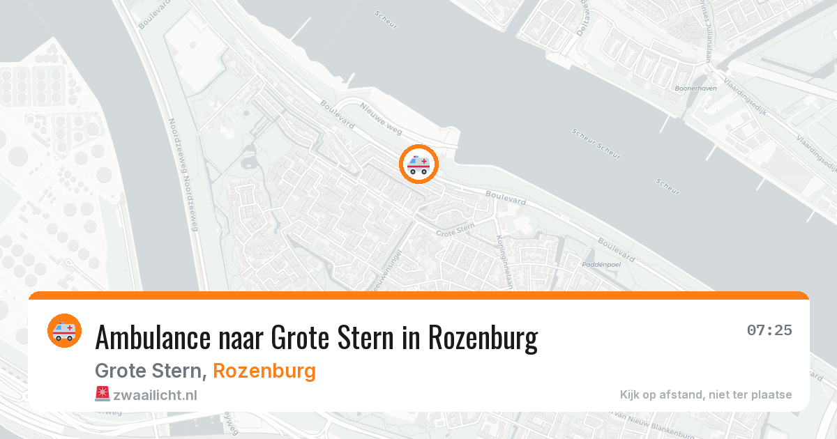 Ambulance naar Grote Stern in Rozenburg — 13 aug 2026