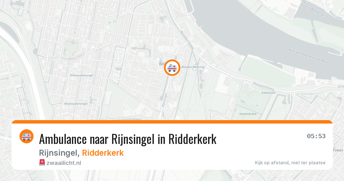 Ambulance naar Rijnsingel in Ridderkerk — 30 jan 2026
