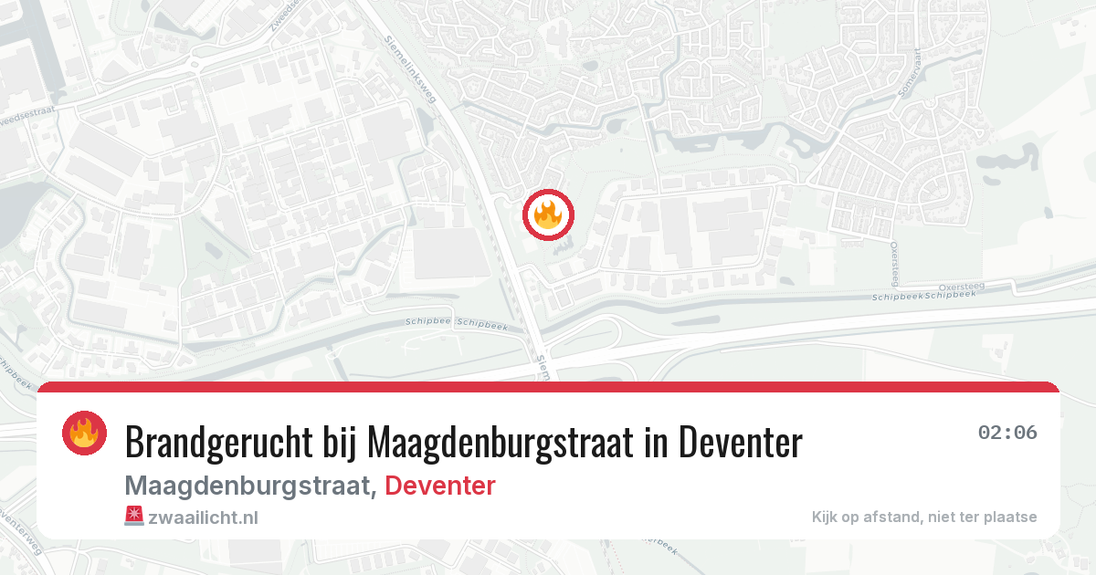Brandgerucht bij Maagdenburgstraat in Deventer — 19 mrt 2026