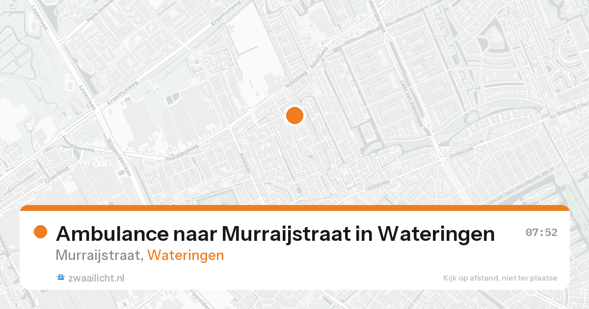 Ambulance naar Murraijstraat in Wateringen — 18 aug 2026