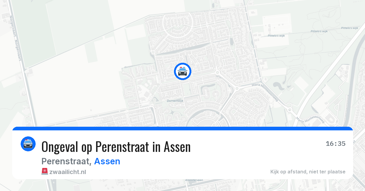 Ongeval op Perenstraat in Assen — 3 jul 2026