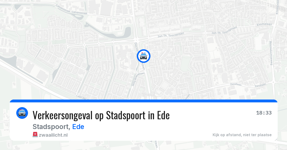 Verkeersongeval op Stadspoort in Ede — 22 apr 2026