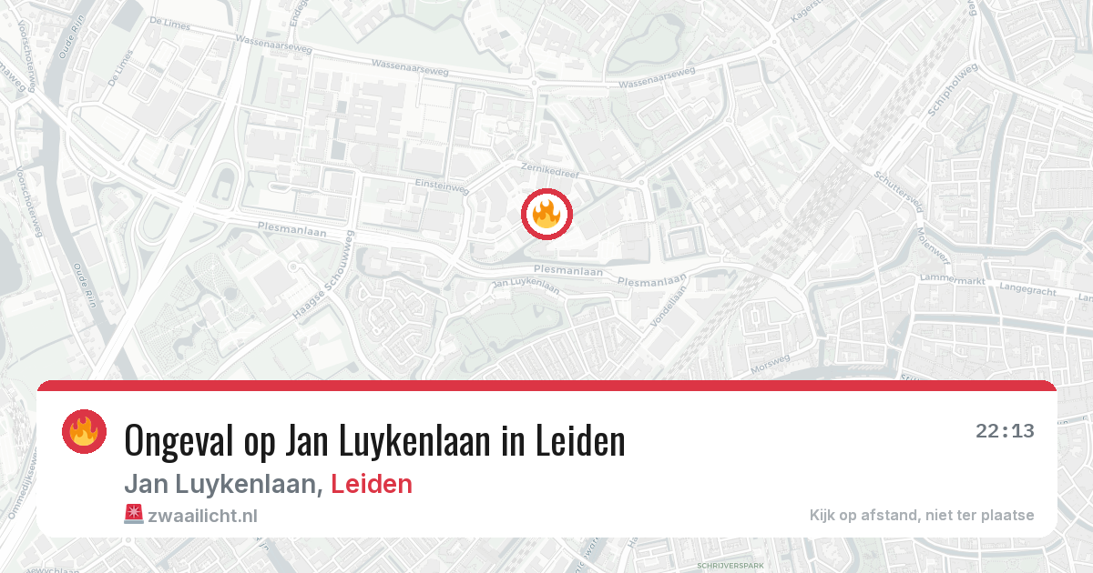 Ongeval op Jan Luykenlaan in Leiden — 23 jun 2026