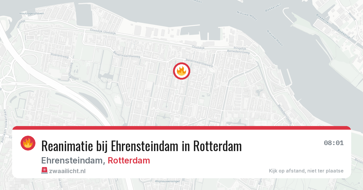 Reanimatie bij Ehrensteindam in Rotterdam — 28 jun 2026