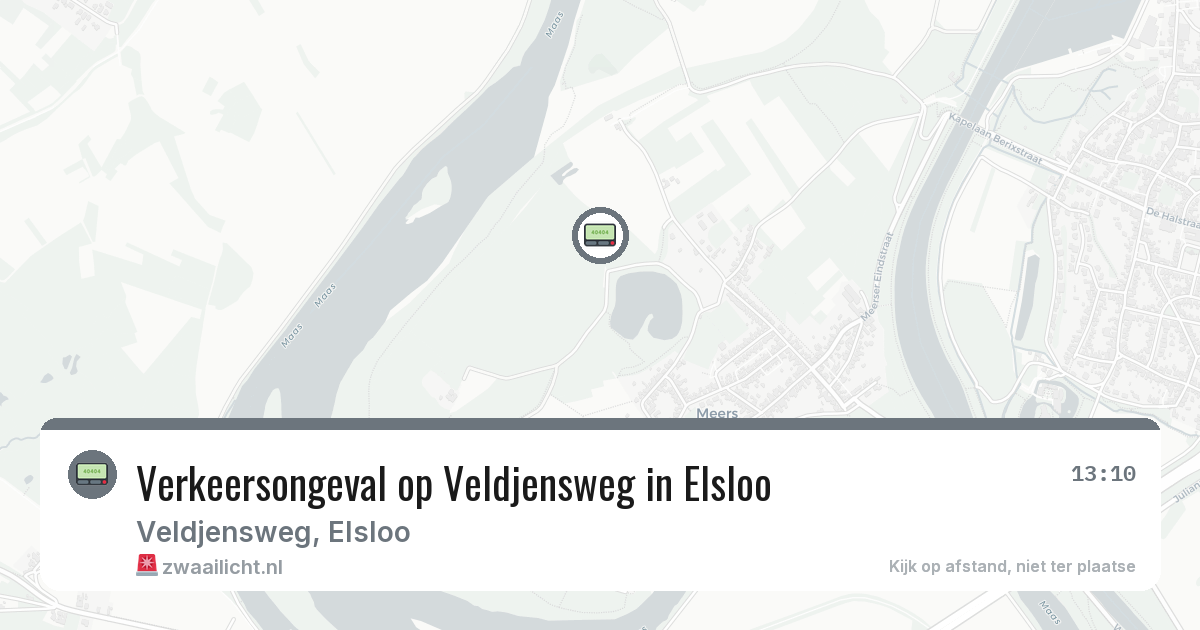 Verkeersongeval op Veldjensweg in Elsloo — 29 jul 2026