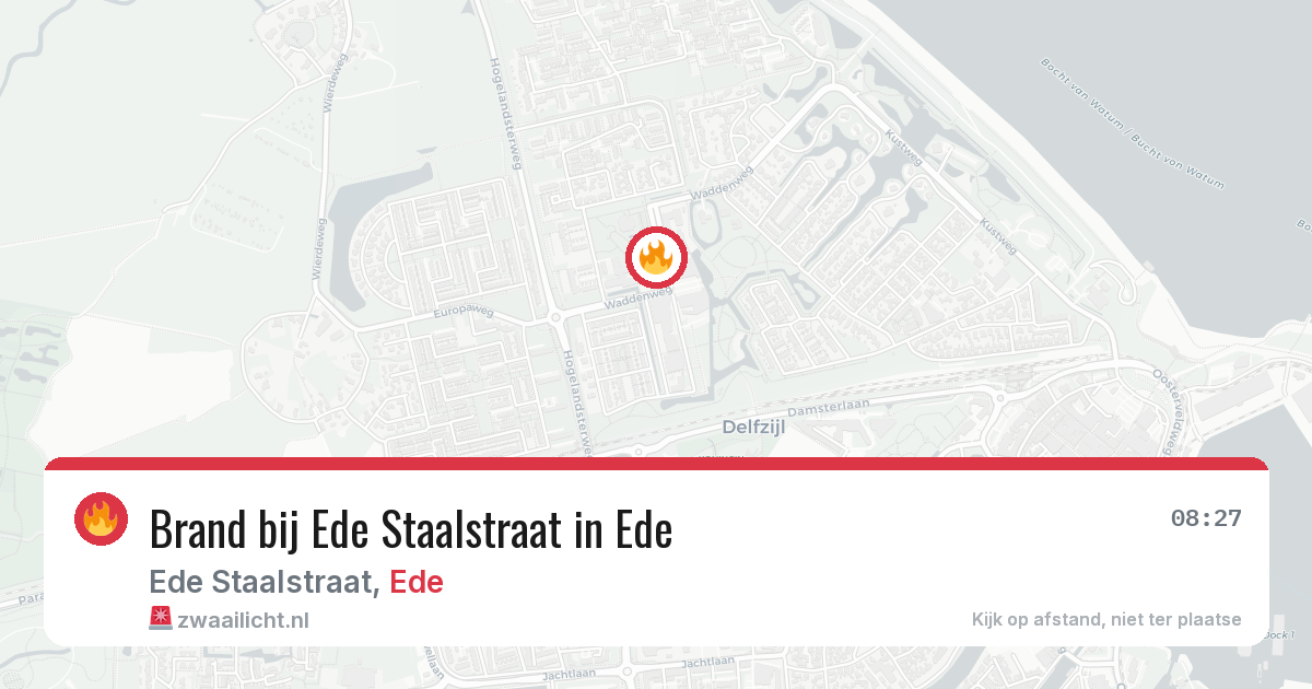 Brand bij Ede Staalstraat in Ede — 28 jun 2026