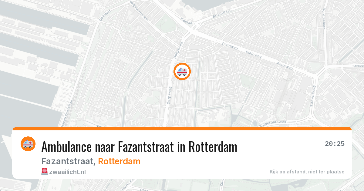 Ambulance naar Fazantstraat in Rotterdam — 28 jun 2026