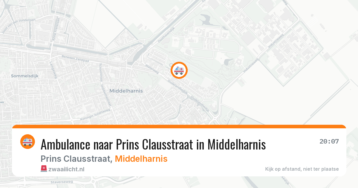 Ambulance naar Prins Clausstraat in Middelharnis — 10 apr 2026