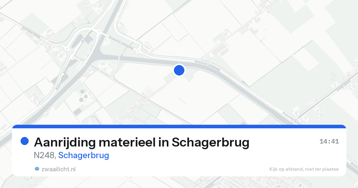 Aanrijding materieel in Schagerbrug — 19 aug 2026