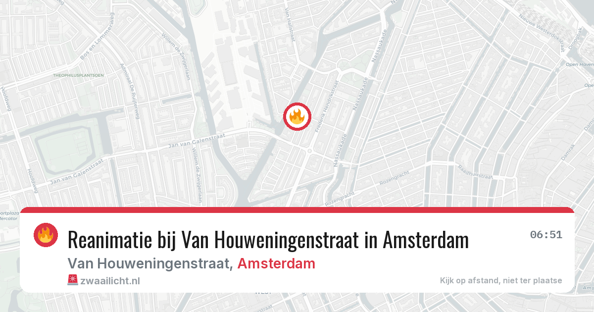 Reanimatie bij Van Houweningenstraat in Amsterdam — 21 mei 2026