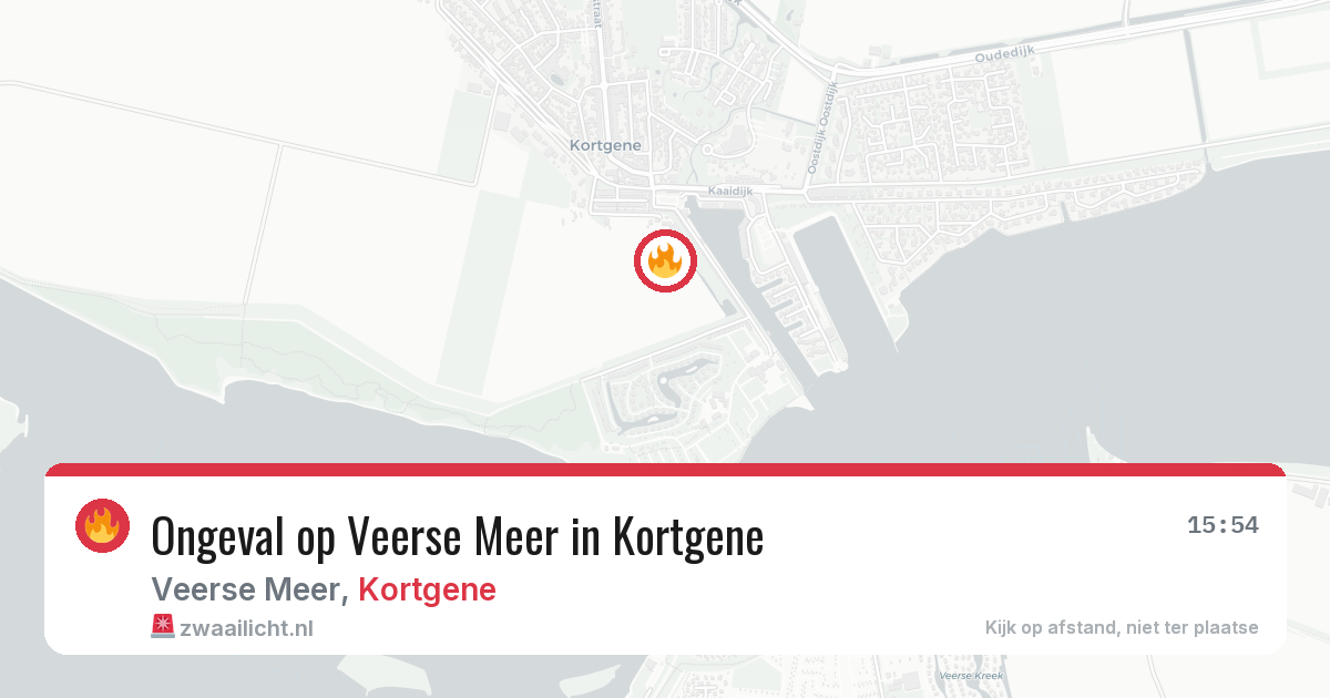 Ongeval op Veerse Meer in Kortgene — 23 mei 2026