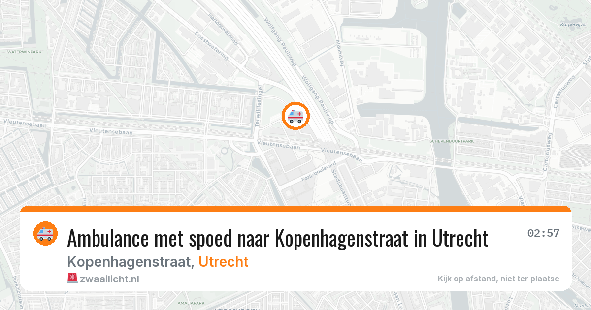 Ambulance met spoed naar Kopenhagenstraat in Utrecht — 10 mei 2026