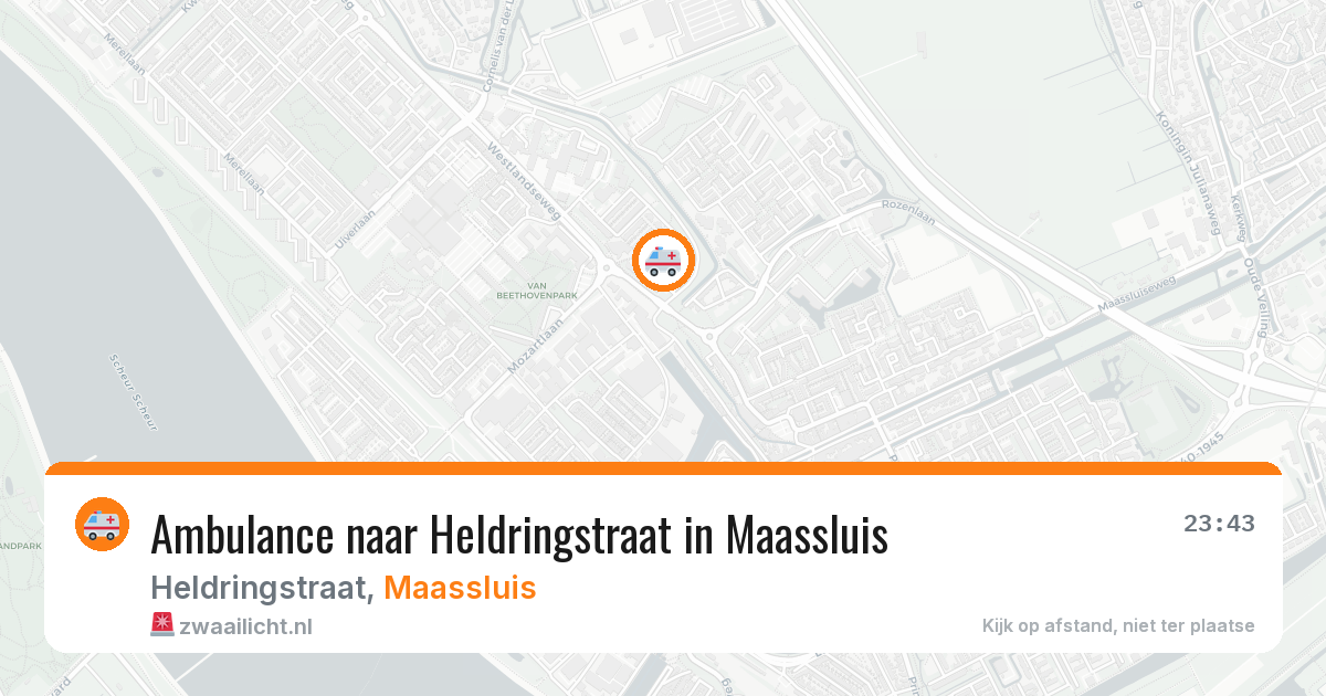 Ambulance naar Heldringstraat in Maassluis — 5 aug 2026