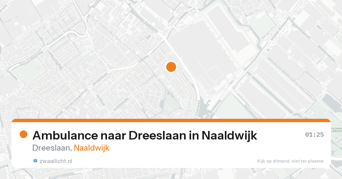 Ambulance naar Dreeslaan in Naaldwijk — 22 aug 2026