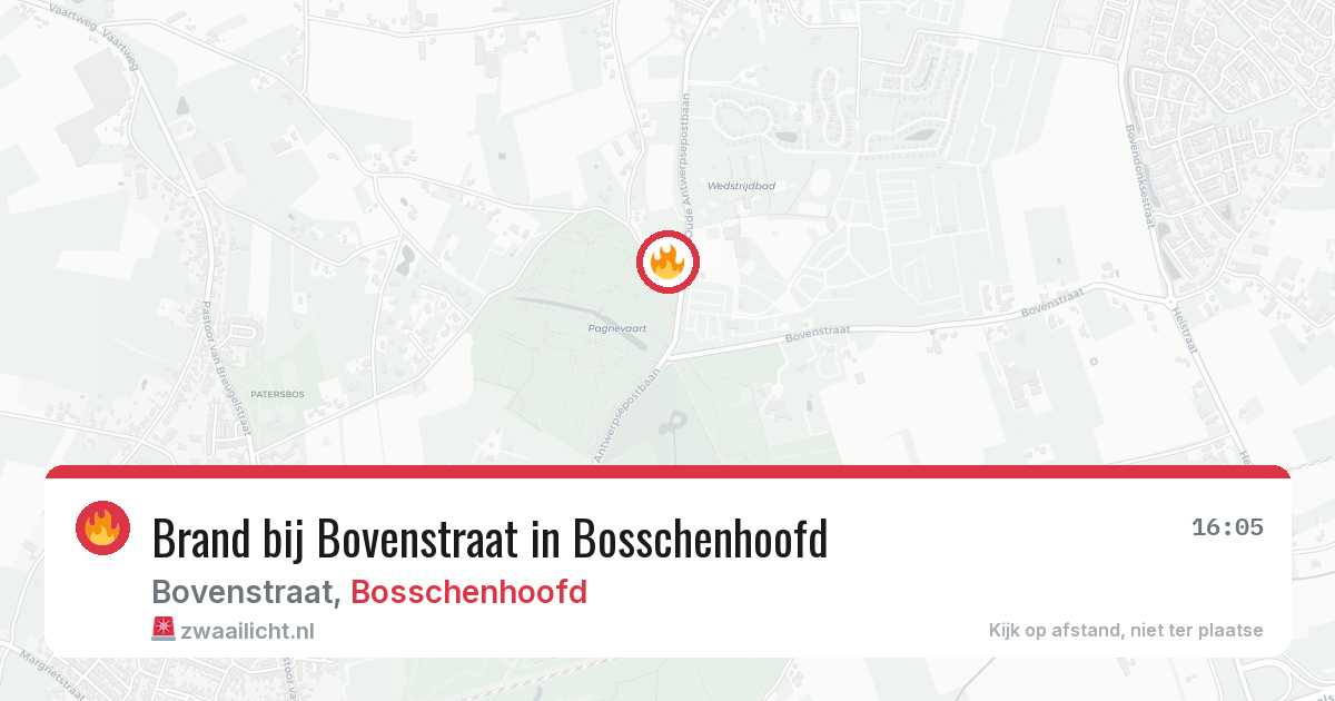 Brand bij Bovenstraat in Bosschenhoofd — 23 mrt 2026
