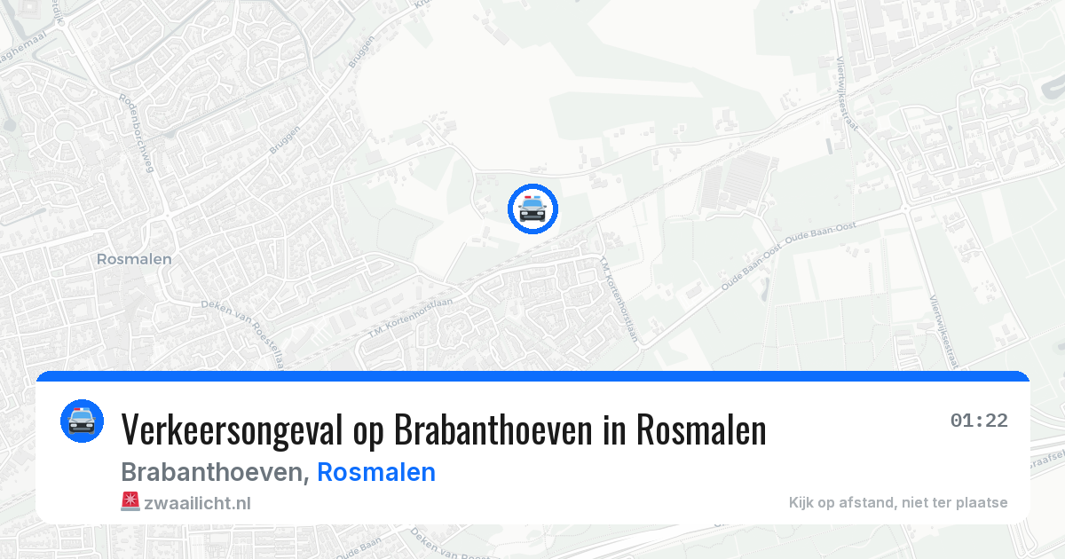 Verkeersongeval op Brabanthoeven in Rosmalen — 13 jun 2026