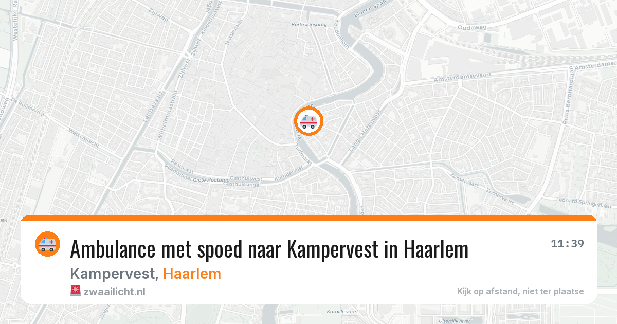 Ambulance met spoed naar Kampervest in Haarlem — 8 feb 2026