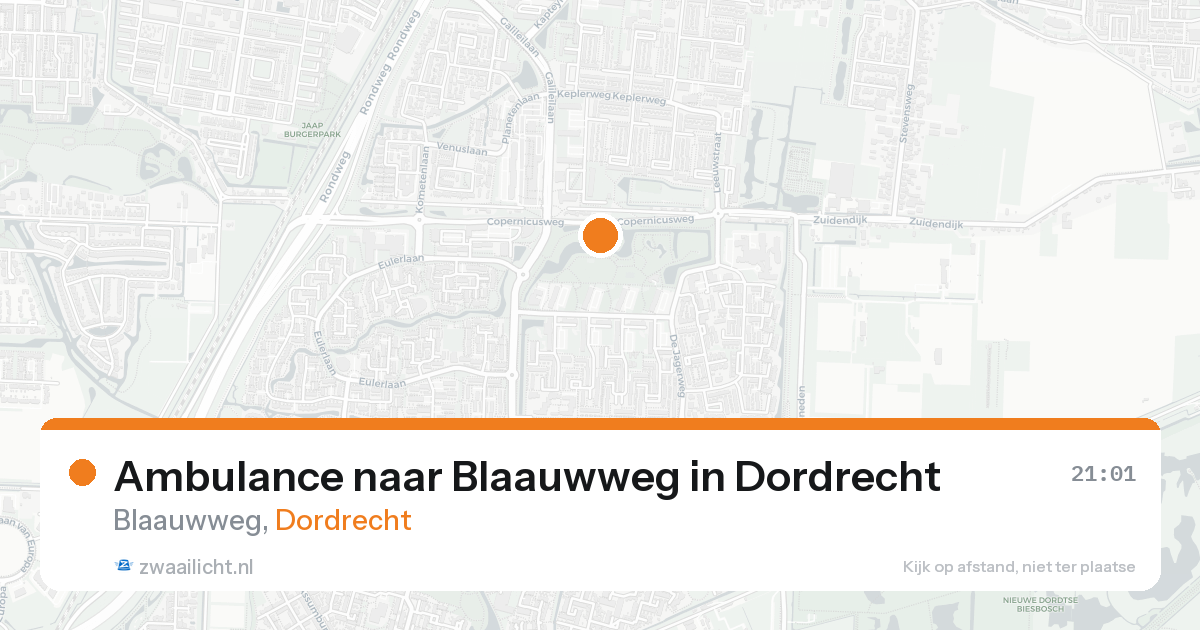Ambulance naar Blaauwweg in Dordrecht — 30 jan 2026