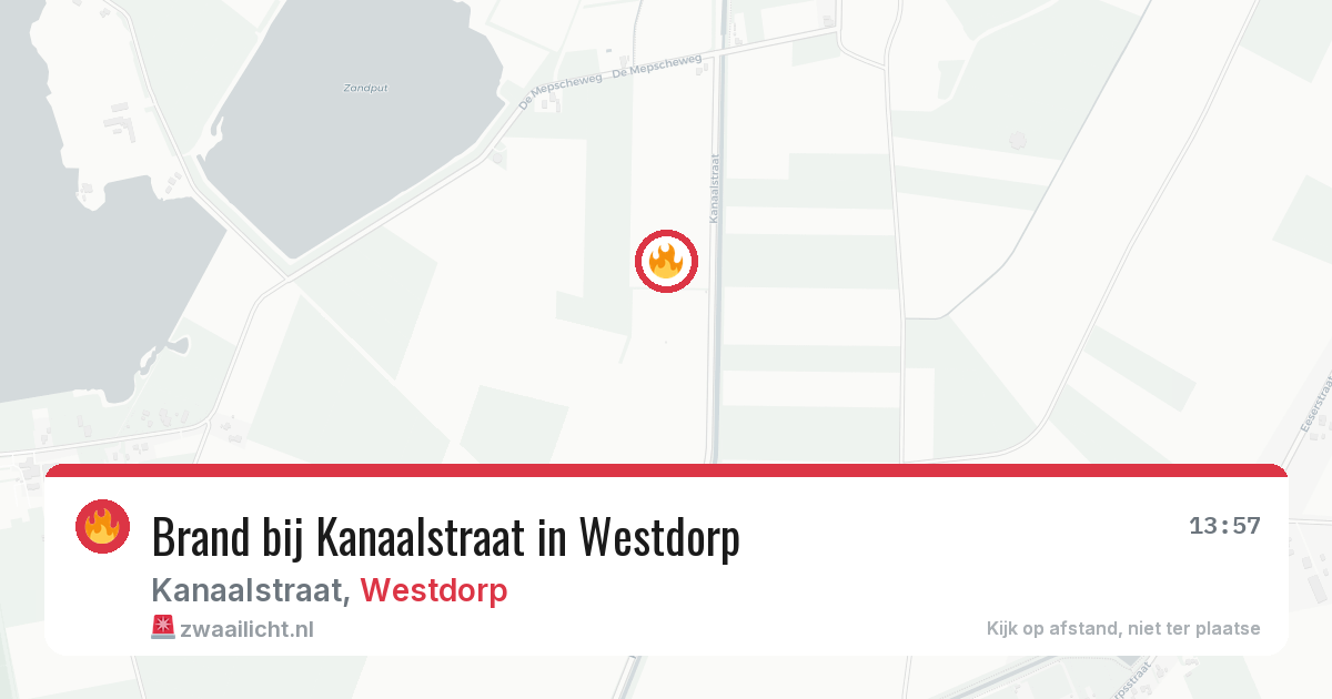 Brand bij Kanaalstraat in Westdorp — 30 jun 2026