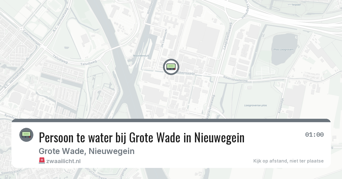 Persoon te water bij Grote Wade in Nieuwegein — 30 jan 2026