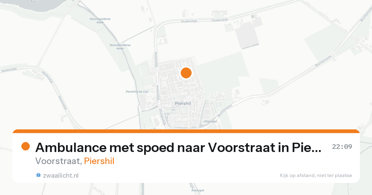 Ambulance met spoed naar Voorstraat in Piershil — 20 mrt 2026
