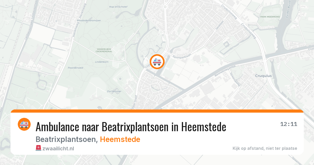 Ambulance naar Beatrixplantsoen in Heemstede — 7 jul 2026