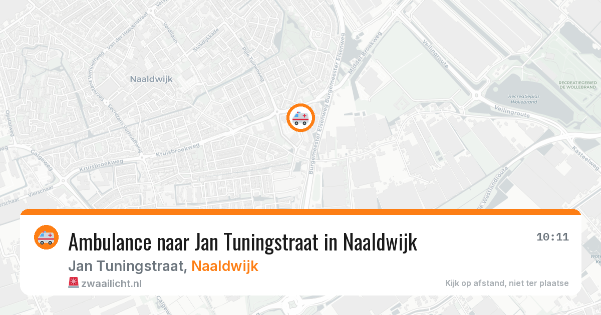 Ambulance naar Jan Tuningstraat in Naaldwijk — 12 jun 2026