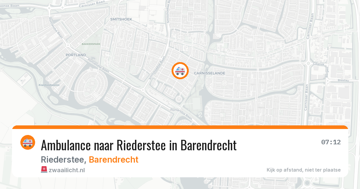 Ambulance naar Riederstee in Barendrecht — 21 apr 2026