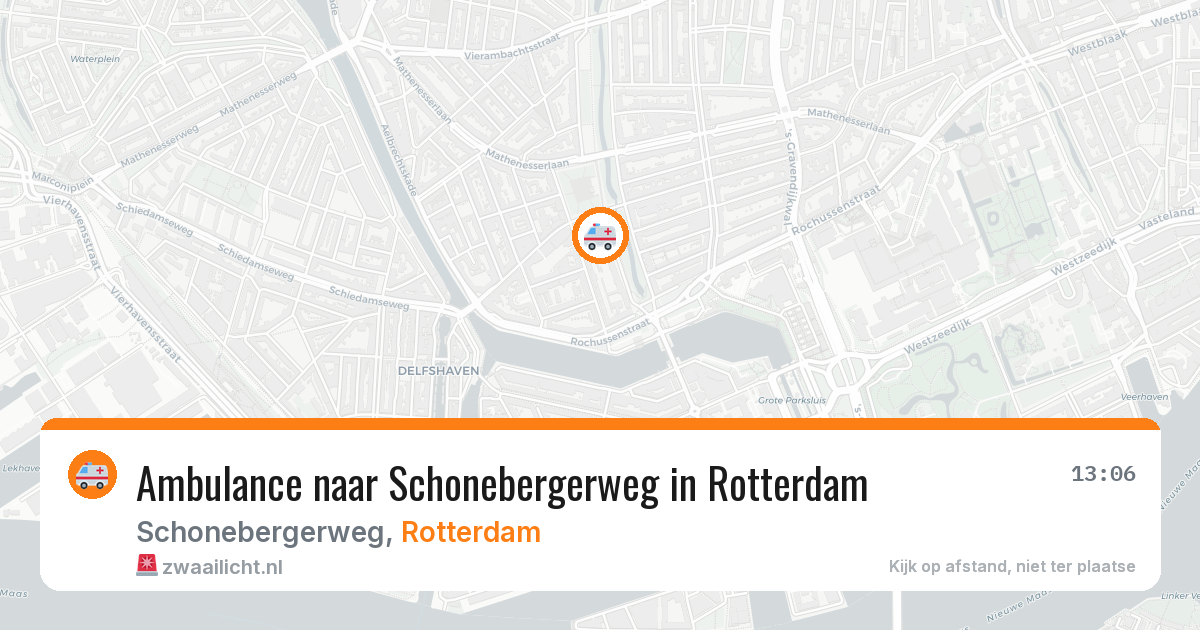 Ambulance naar Schonebergerweg in Rotterdam — 11 jul 2026