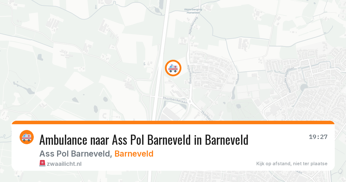 Ambulance naar Ass Pol Barneveld in Barneveld — 13 apr 2026