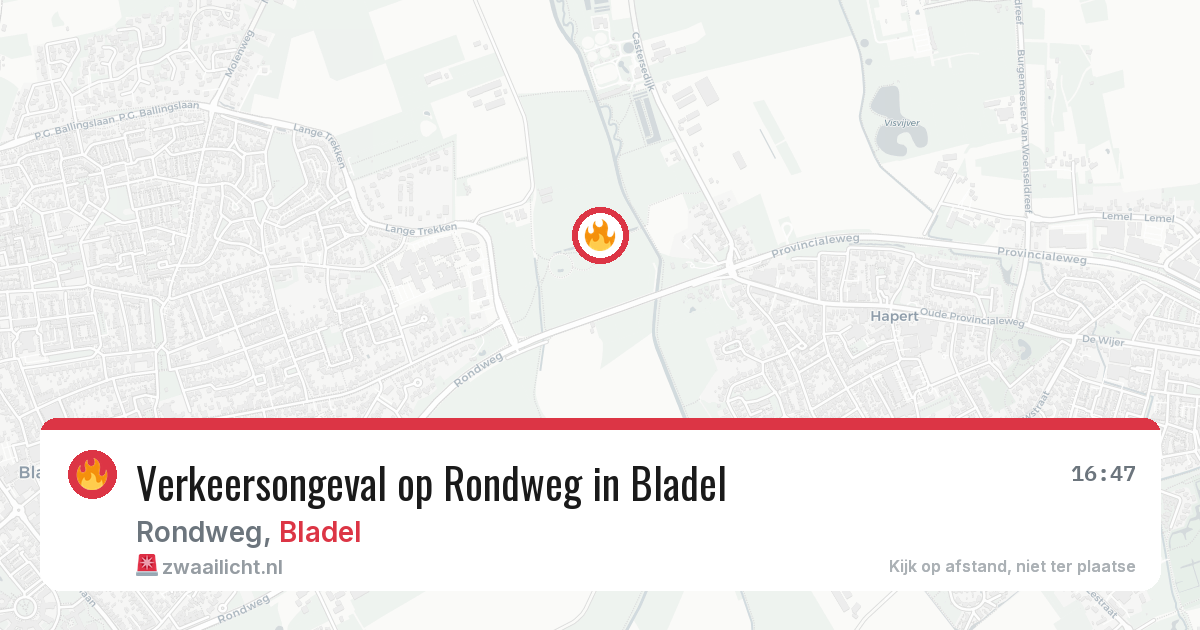 Verkeersongeval op Rondweg in Bladel — 26 feb 2026