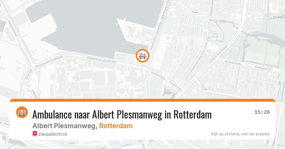 Ambulance naar Albert Plesmanweg in Rotterdam — 20 mei 2026