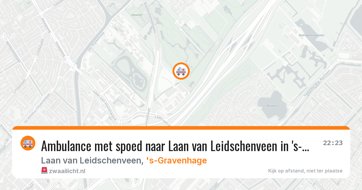 Ambulance met spoed naar Laan van Leidschenveen in 's-Gravenhage — 18 jan 2026