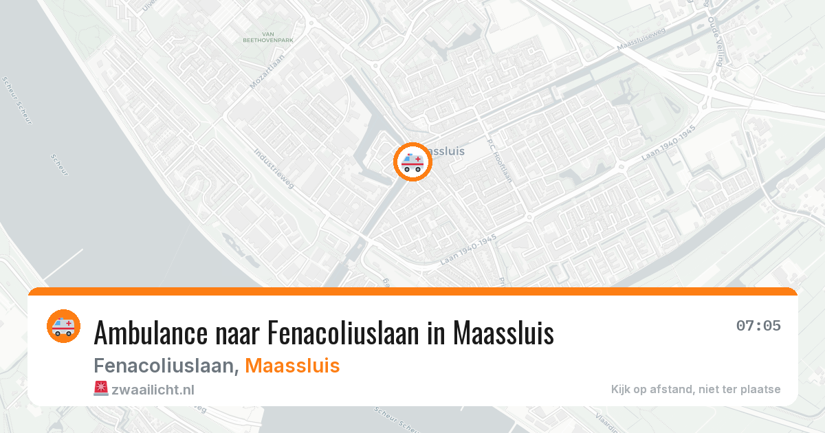 Ambulance naar Fenacoliuslaan in Maassluis — 23 jun 2026