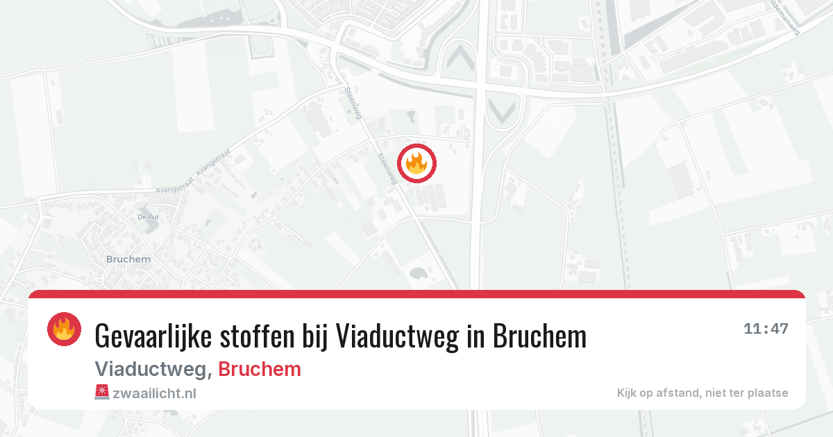 Gevaarlijke stoffen bij Viaductweg in Bruchem — 7 apr 2026