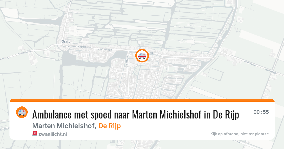 Ambulance met spoed naar Marten Michielshof in De Rijp — 11 apr 2026
