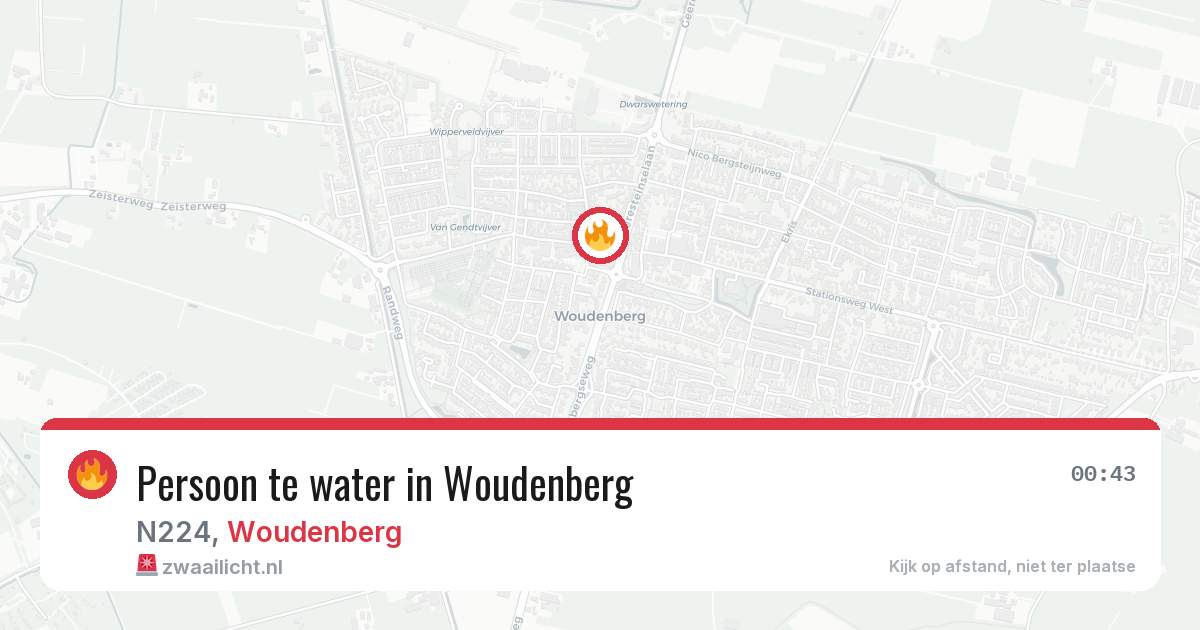Persoon te water in Woudenberg — 21 mrt 2026