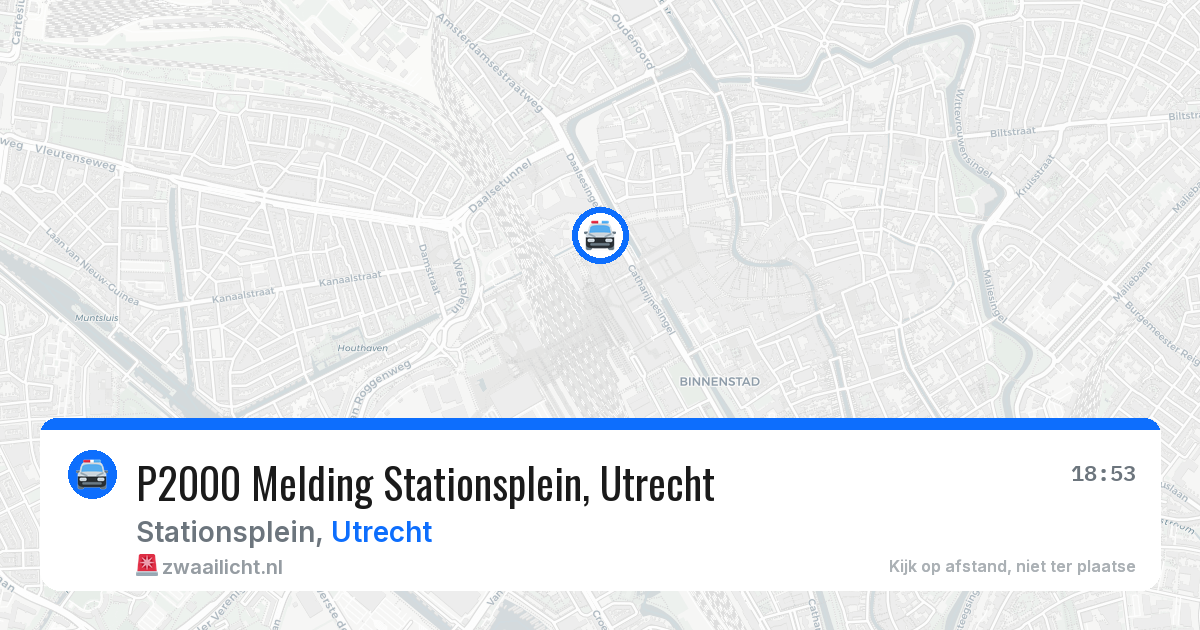 P2000 Melding Stationsplein, Utrecht — 12 jun 2026