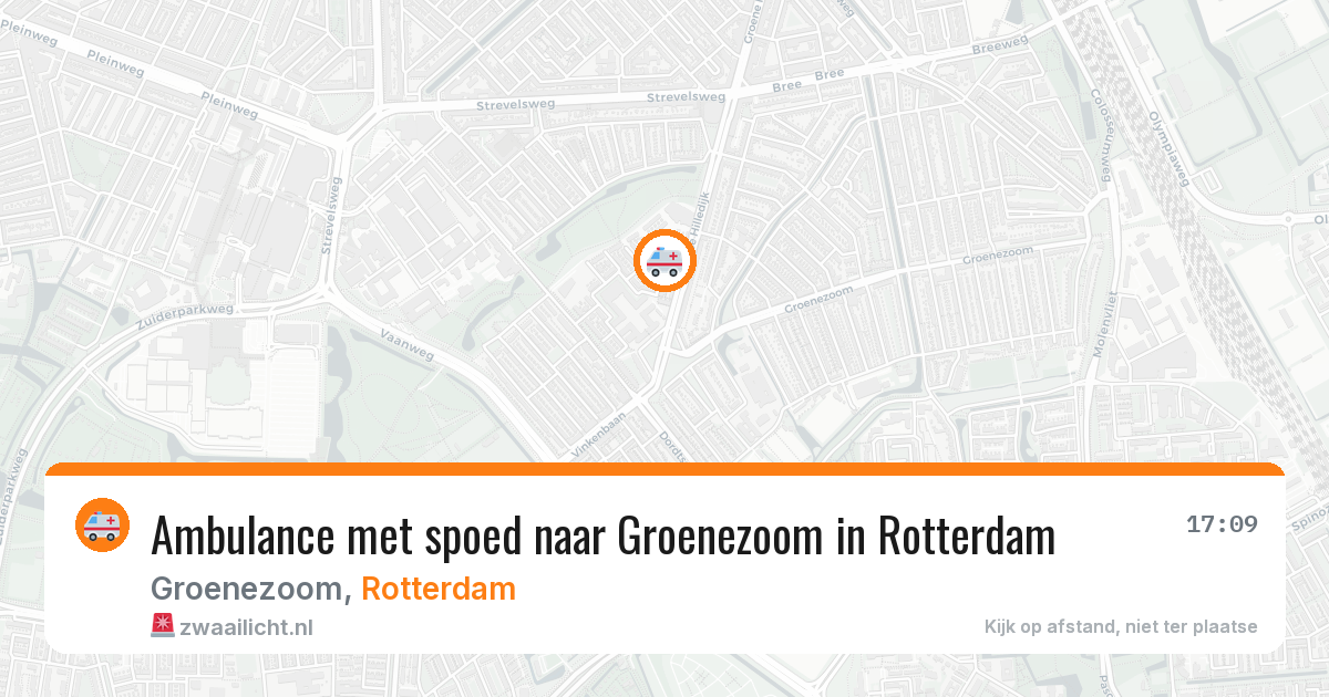 Ambulance met spoed naar Groenezoom in Rotterdam — 24 mrt 2026