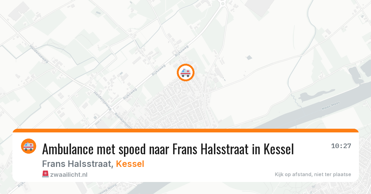 Ambulance met spoed naar Frans Halsstraat in Kessel — 30 jul 2026