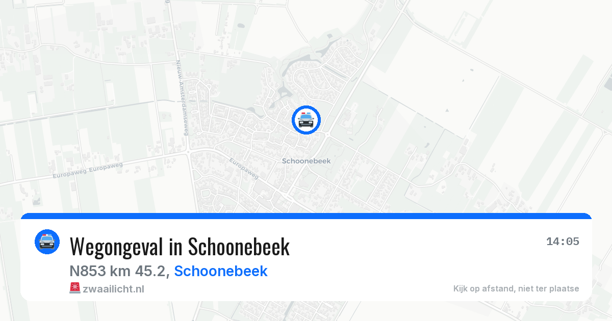 Wegongeval in Schoonebeek — 21 apr 2026
