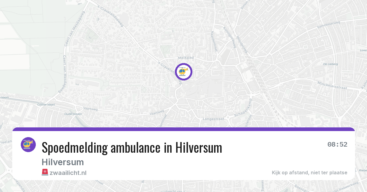 Spoedmelding ambulance in Hilversum — 24 jun 2026