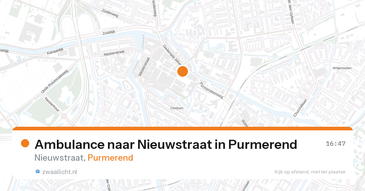 Ambulance naar Nieuwstraat in Purmerend — 11 jun 2026