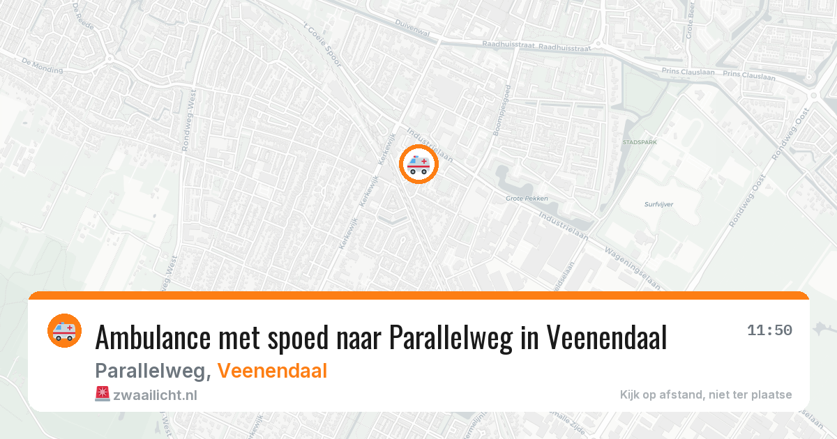 Ambulance met spoed naar Parallelweg in Veenendaal — 29 mei 2026