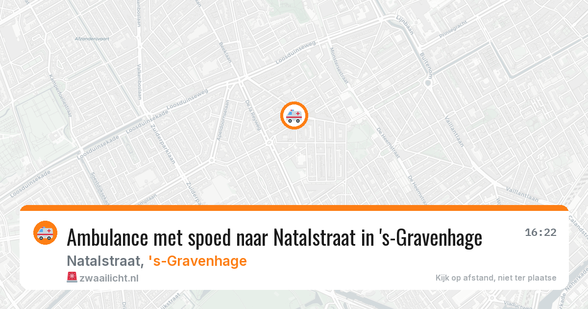 Ambulance met spoed naar Natalstraat in 's-Gravenhage — 30 mei 2026