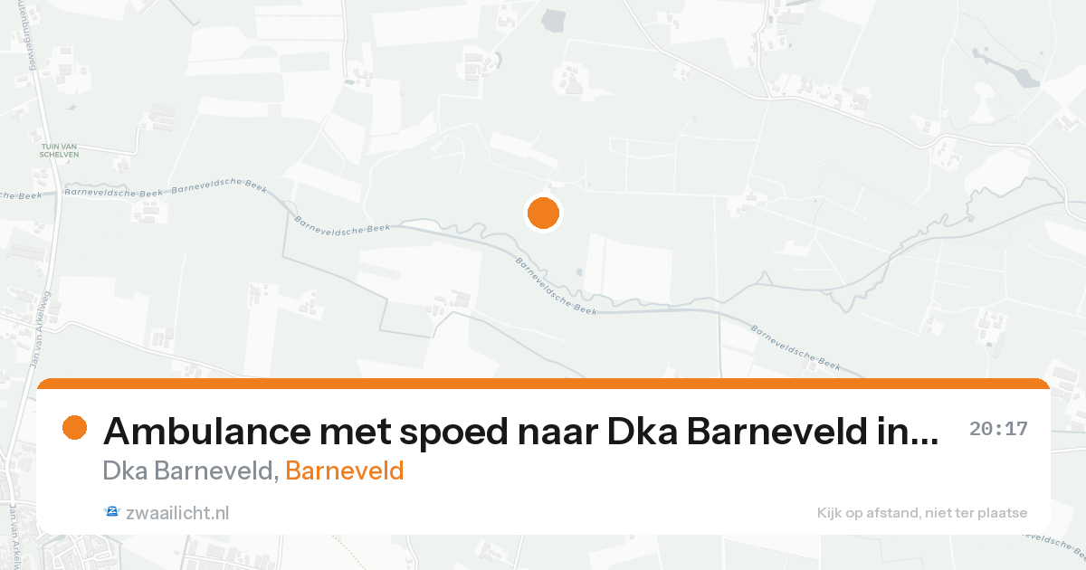 Ambulance met spoed naar Dka Barneveld in Barneveld — 21 jun 2026