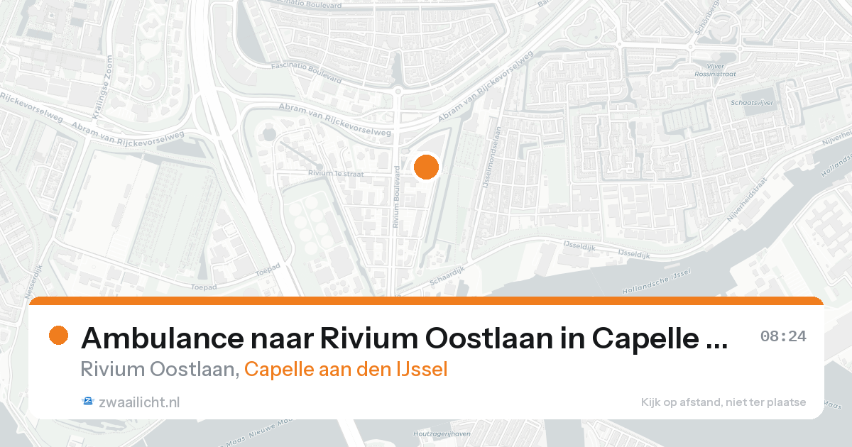 Ambulance naar Rivium Oostlaan in Capelle aan den IJssel — 17 aug 2026