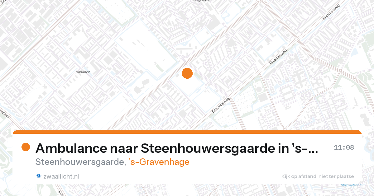 Ambulance naar Steenhouwersgaarde in 's-Gravenhage — 28 aug 2026