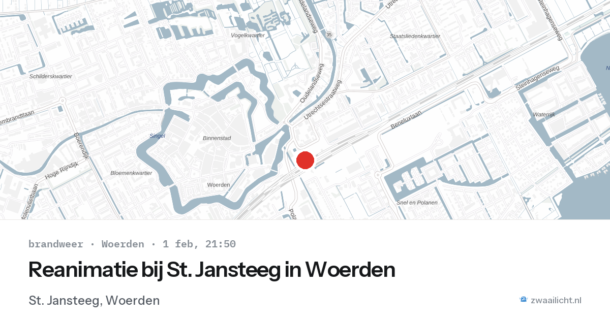 Reanimatie bij St. Jansteeg in Woerden — 1 feb 2026